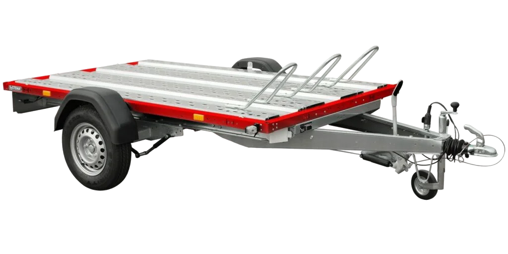 Fahrzeugtransporter mit Auffahrschienen